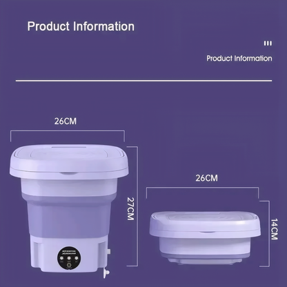 WhirlFresh Foldable Washing Machine